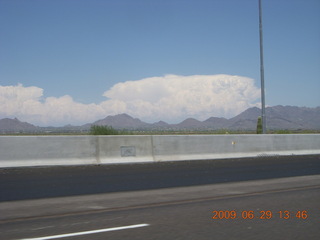 21 6wv. clouds building up over McDowell Mountains