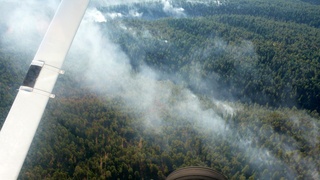 34 6ww. Markus's photo - aerial - fire on Mogollon Rim