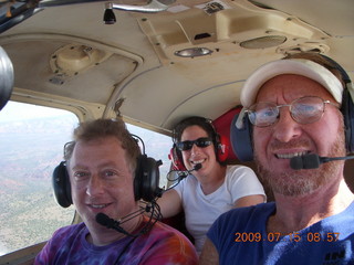 Craig and Gail and Adam flying in N4372J