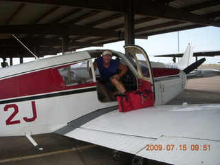 Markus's photo - aerial - Adam flying N4372J - in-flight photo at meteor crater