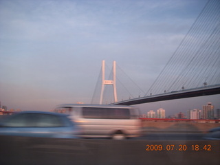 China eclipse - Shanghai bridge