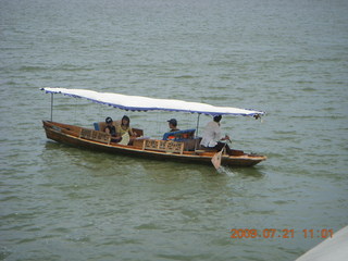 China eclipse - West Lake boat ride