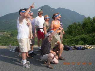 China eclipse - Anji eclipse site watchers