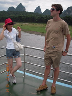 China eclipse - Li River  boat tour - Ling and Darryl
