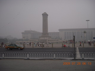 China eclipse - Beijing morning run - Tianenman Square