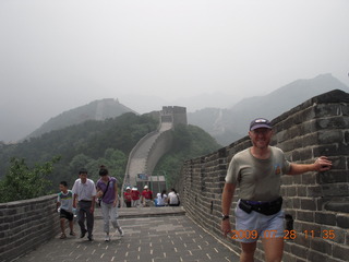 China eclipse - Beijing tour - Great Wall - Adam and fellow tourist
