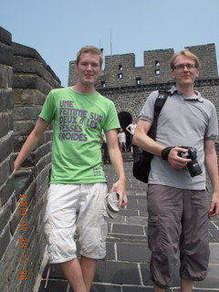 129 6xu. China eclipse - Beijing tour - Great Wall - Danish tourist buddies