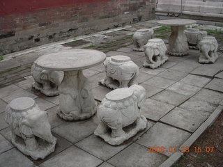 China eclipse - Beijing tour - Ming Tomb - elephant seats