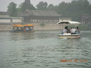 China eclipse - Beijing - Summer Palace - boat ride - Adam
