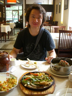 China eclipse - Beijing - Jack at lunch