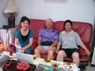 China eclipse - Beijing - dinner with Jack's parents - Adam