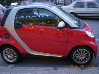 China eclipse - Beijing - Smart Car at hotel