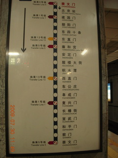 137 6xw. China eclipse - Beijing subway sign