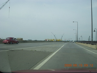 construction on the Mississippi River bridge in Minnesota