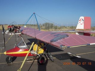 Globe, airplane in disrepair