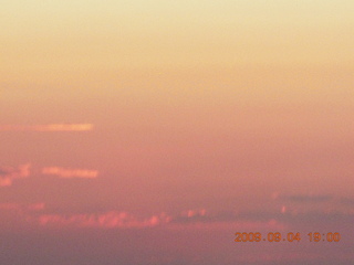 Blythe (BLH) fly-in - sunset through storm clouds