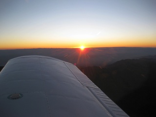 aerial sunrise