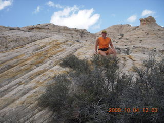 172 704. Escalante to Kodachrome - Adam on slickrock