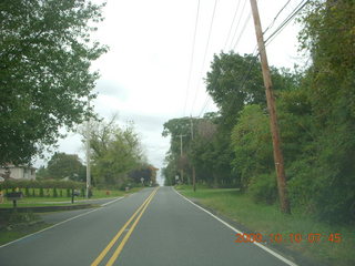 autumn drive in Monmouth County