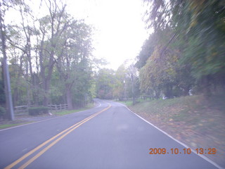 autumn driving through Holmdel