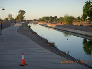 Chandler Airport (CHD) run along canal