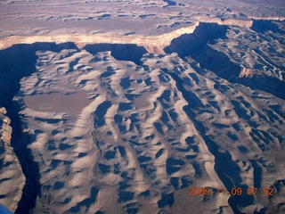 aerial - volcano near Flagstaff at dawn