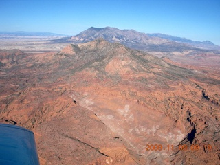 aerial - volcano near Flagstaff at dawn