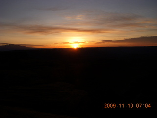 Lathrop trail hike - sign pre-dawn