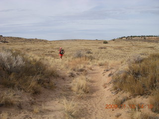 1119 71a. Lathrop trail hike - Adam running - back