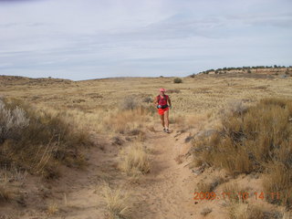 Lathrop trail hike - Adam in rock