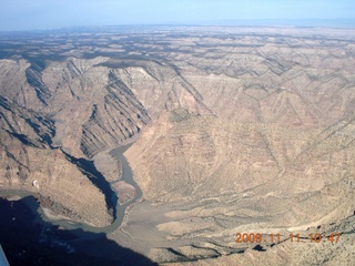 aerial - high country airstrip in Utah