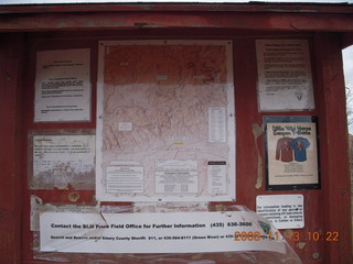 signs at Little Wild Horse Pass trailhead