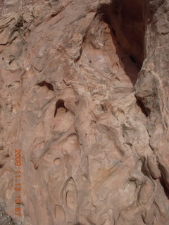 Little Wild Horse Pass slot-canyon hike - arrow