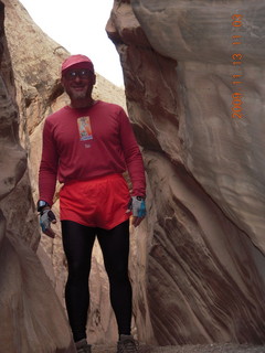 Arches National Park - Devils Garden hike - Adam in rock