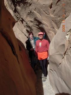 1145 71d. Little Wild Horse Pass slot-canyon hike - Lori and Adam