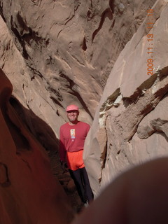 1147 71d. Little Wild Horse Pass slot-canyon hike - Adam