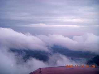 aerial - Lake Powell area - clouds