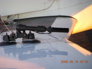 Fat Gecko and Sony 580 video camera on wing