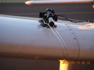 my Sony 580 camera on my wing