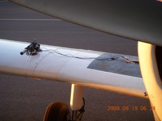 my Sony 580 camera on my wing