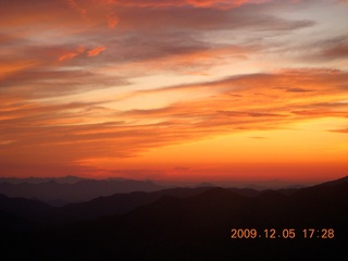 aerial sunset