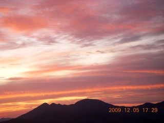 aerial sunset