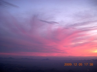 aerial sunset