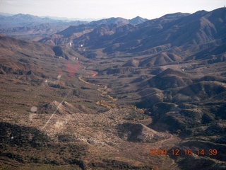 aerial - mountains near Red Creek