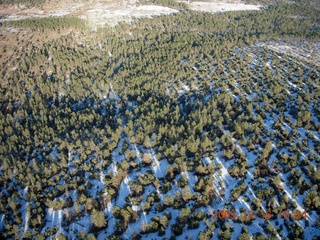 aerial - snow near Payson