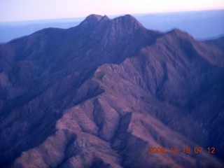 aerial - morning mountains