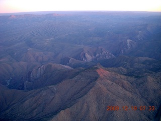 aerial - morning mountains