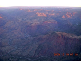 aerial - morning mountains