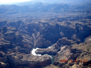 aerial - mountains east of Roosevelt Lake