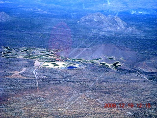 aerial - golf course in the desert